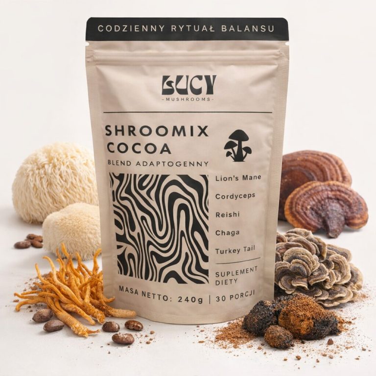 SHROOMIX Kakao funkcjonalne z grzybami i adaptogenami 240g