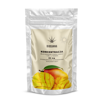 Biocanna żelki konopne CBG KONCENTRACJA mango
