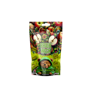 BRAIN WASH Żelki konopne - Sour Apple 100g