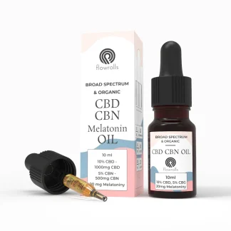 Flowrolls Olejek Konopny Broad Spectrum CBD 10% + CBN 5% + Melatonina
