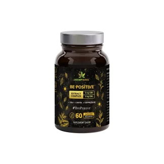 Be Positive (5 mg CBD, 3 mg CBG) Extract Complex Hemp King - 60 kapsułek