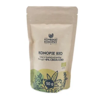 Kombinat konopny – Konopie BIO – Susz z kwiatostanów konopi ~8% CBDA/CBD 50g