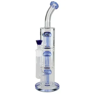 Bongo Black Leaf 3x8-ramienny perkolator 39cm niebieskie