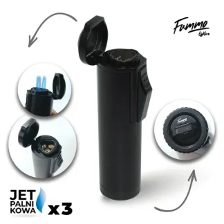 Zapalniczka Fummo Coraki (3 Jet/Black)