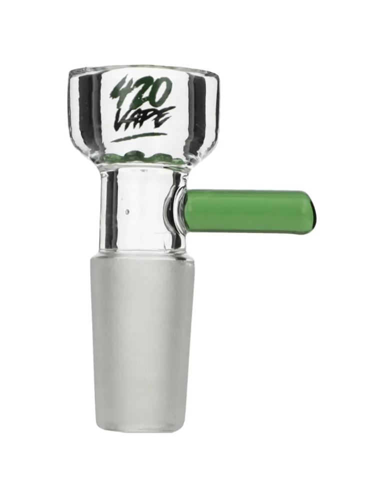 Cybuch do bonga 420VAPE ze szklanym sitkiem szlif 14.5 mm