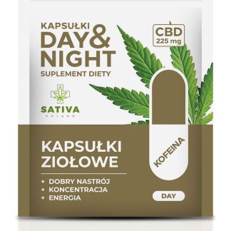 Kapsułki ziołowe DAY&NIGHT - DAY 45 kapsułek, 225mg CBD