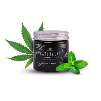 Naturalny dezodorant konopny z CBD i miętą pieprzową 65g HempKing