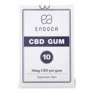 Endoca - naturalne gumy do żucia z CBD o smaku mięty pieprzowej