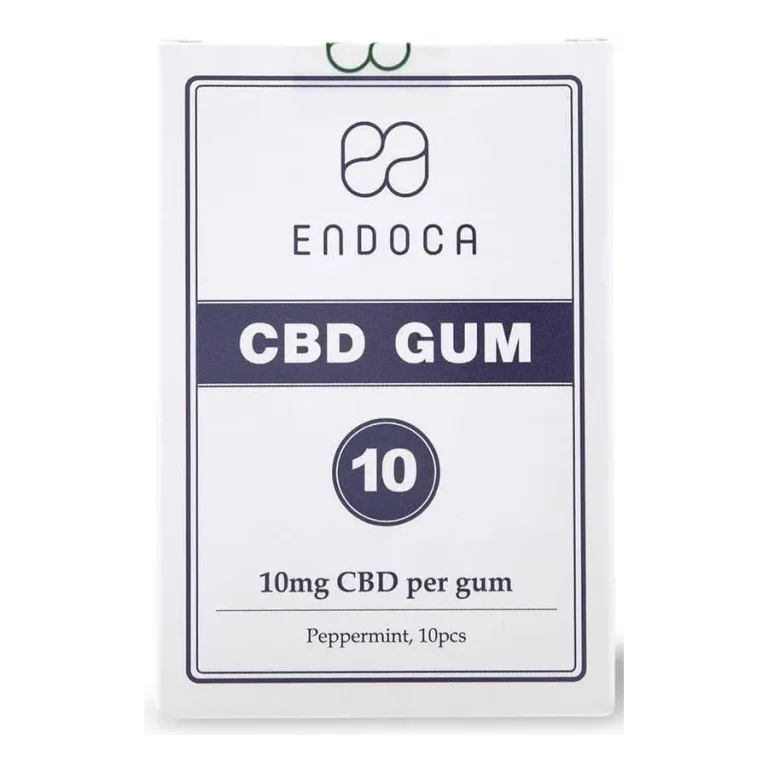 Endoca - naturalne gumy do żucia z CBD o smaku mięty pieprzowej