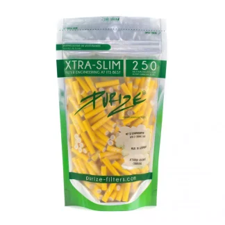 PURIZE - Filtry węglowe XTRA-SLIM Yellow 250szt 6mm