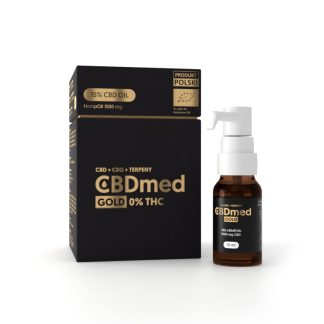 CBDMED Olej konopny Gold 15% + terpeny THC 0% 10ml