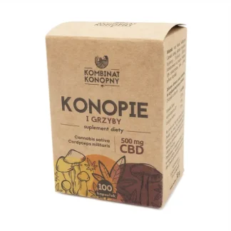 Kombinat konopny – Konopie i grzyby w kapsułkach 30g – 100x5mg