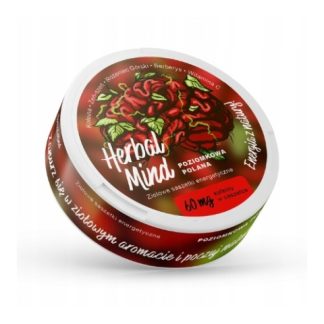 Woreczki kofeinowe ziołowe HerbalMind - Poziomkowa polana 60mg