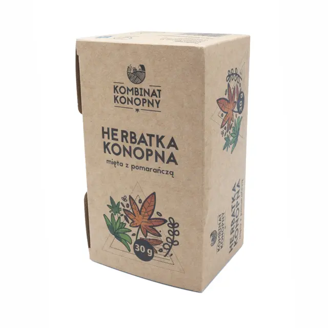 Kombinat Konopny - Herbatka konopna - mięta z pomarańczą 30g