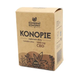 Kombinat konopny – Konopie w kapsułkach 30g - 100x10mg