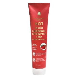 LauroCann Forte HOT maść konopna rozgrzewająca 20% 175ml + CBD