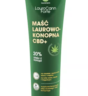 LauroCann Forte maść laurowo-konopna CBD+ z 20% oleju z konopi