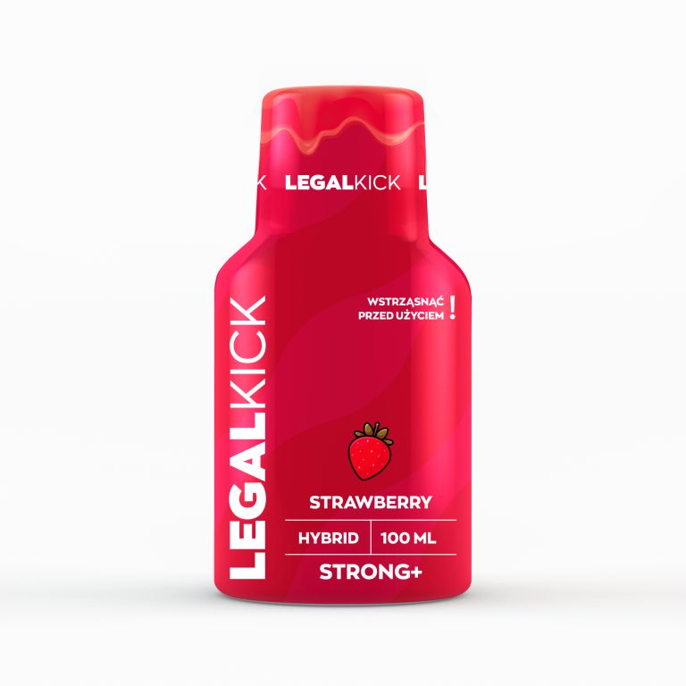 LEGAL KICK Shot konopny Strawberry Strong+ kopia