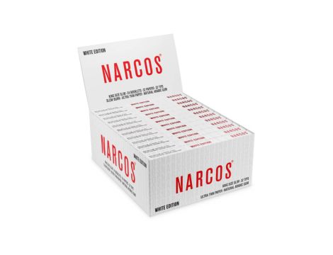 Narcos White Edition King Size Slim z filtrami - obrazek 4