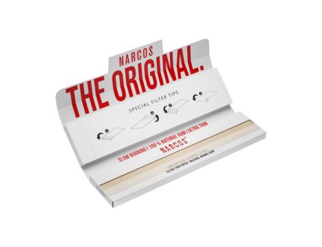 Narcos White Edition King Size Slim z filtrami - obrazek 3