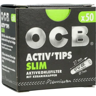 Filtry węglowe OCB Slim 50szt 7mm