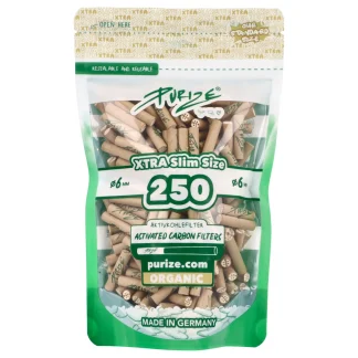 Purize - Filtry węglowe XTRA-SLIM 250szt 6mm ORGANIC