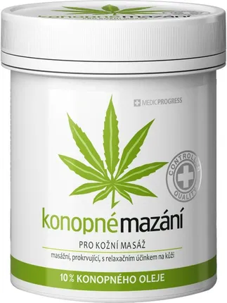 Maść konopna Medicprogress z 10% bio oleju konopnego 250 ml