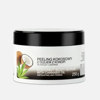 INDIA Peeling kokosowy z olejem konopnym 250g