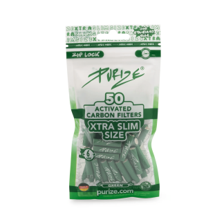 PURIZE - Filtry węglowe XTRA-SLIM Green 6mm 50szt