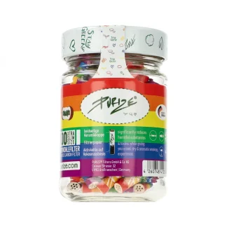 Purize - Filtry węglowe XTRA-SLIM 100szt 6mm RAINBOW