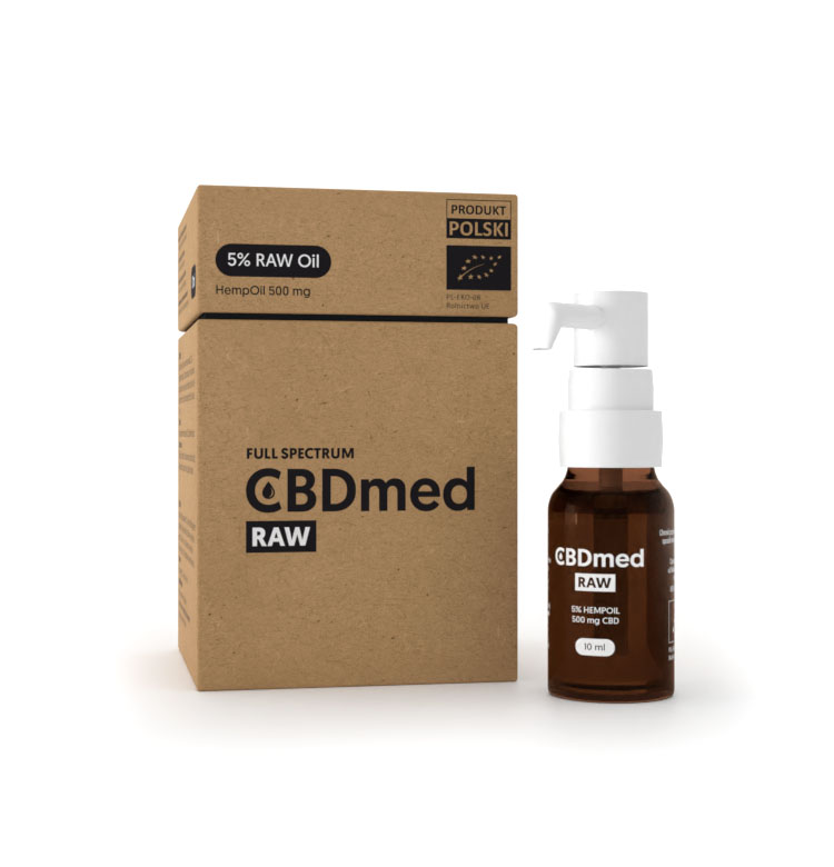 Olej konopny RAW 5% CBD