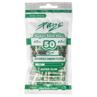 Purize - Filtry węglowe SUPER-SLIM 50szt 5mm