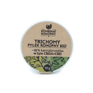 Kombinat konopny – Trichromy – Pyłek konopny BIO ~10% kannabinoidów w tym CBD/CBDA – 10g