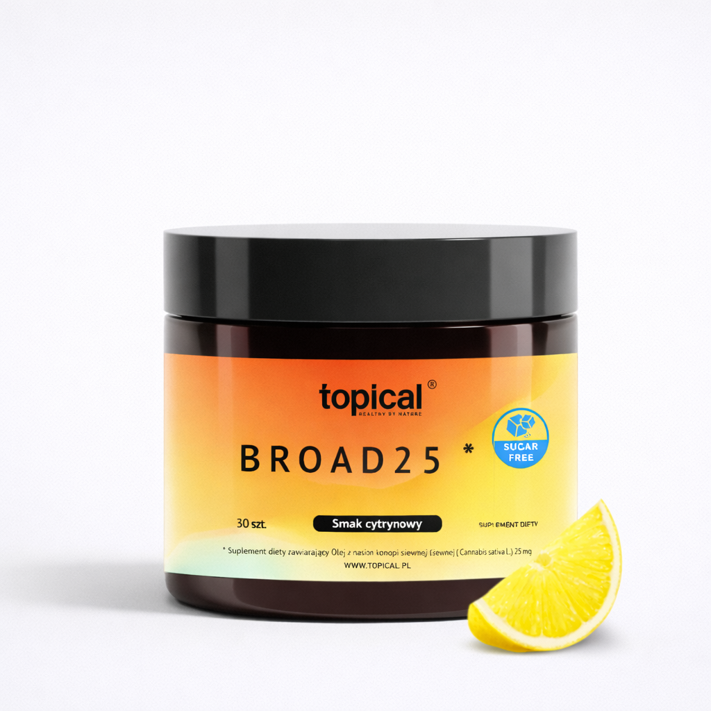 TOPICAL - Żelki BROAD 25 - cytrynowe